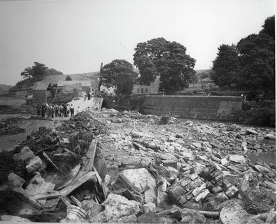 Flooding at Wray, near Lancaster 1967