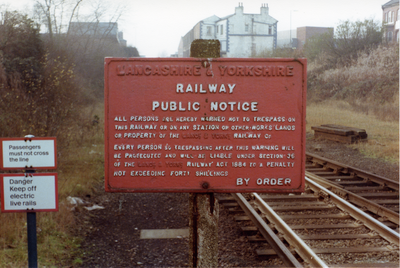 Old signage at Ormskirk railway station