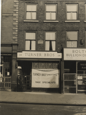 Turner Brothers shoe shop, Church Street, Preston