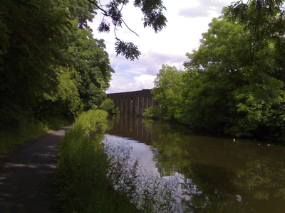Whitefield Mill, canal Bank