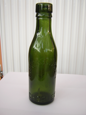 Glass bottle from T Jackson & Sons, Chorley