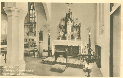 St Mary's church, Oswaldtwistle: lady altar