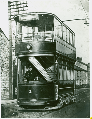 Tram at the Scotforth Terminus, Lancaster