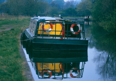 Barge on Leeds and Liverpool Canal
