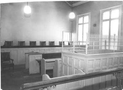 Courtroom above the old police station, St Thomas's Road