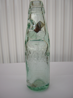 Glass bottle from Clayton & Sons, Chorley