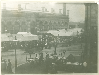 Market Hall and outdoor stalls