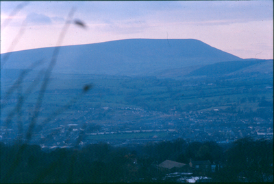 Pendle Hill from above Nelson