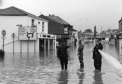 Flooding in Chapel Brow, Leyland