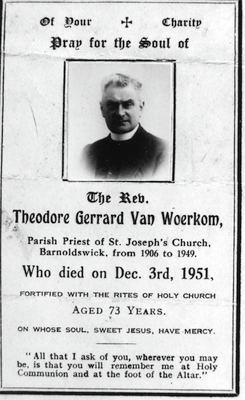 Father Theodore Gerrard Van Woerkom, Barnoldswick