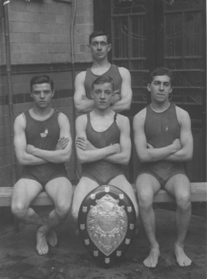 Burnley Bank Hall Colliery Swimming team 1922