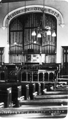Interior of Salterforth Baptist Church