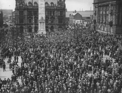 Unveiling of the War Memorial, Market Place, Preston