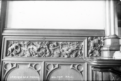 Bolton By Bowland: Bolton Hall Carved Oak Panel (Image 3 of 4)