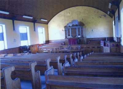Interior of Salteforth Ighamite Chapel.