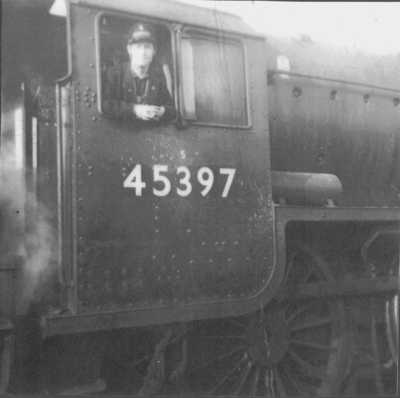 Malcolm Tipper on a Fleetwood engine at Blackpool Central Shed