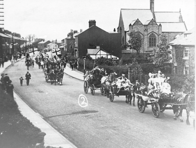 King George V Coronation Procession, Station Road, Bamber Bridge