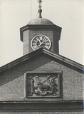 Public Hall clock and Preston coat of arms