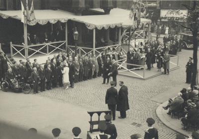 The visit of King George VI and Queen Elizabeth, Town Hall, Market Place, Preston