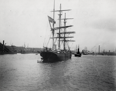 Sailing ship, Preston Dock, Preston