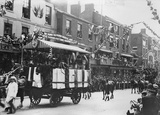 Preston Guild 1902, Saddlers float in Trades Procession, Fishergate, Preston