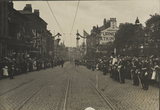 Visit of George V and Queen Mary: crowds line Church Street, Preston