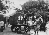 Preston Guild 1902, hay cutters prepare for the Trades Procession