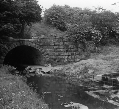 River Lostock under Lancaster Canal tunnel