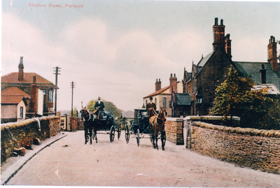 Horse Taxis, Railway Station, Parbold