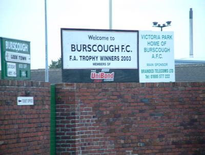 Victoria Park, Burscough FC, Bobby Langton Way, Burscough