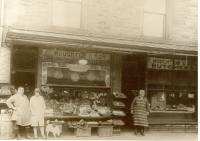 R. Houghton & Son. English & Foreign Fruiterers and Butchers.