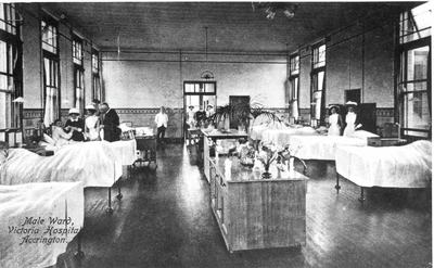Male ward at Accrington Victoria Hospital