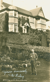 Local author Mr W Riley at home in Silverdale