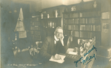 Mr W Riley, author of Windyridge, in his study