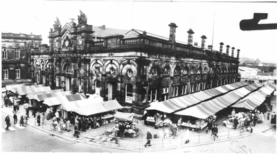 Market hall and stalls