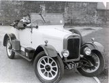 Mr Alan Hilton with his 1926 Clyno Royal car