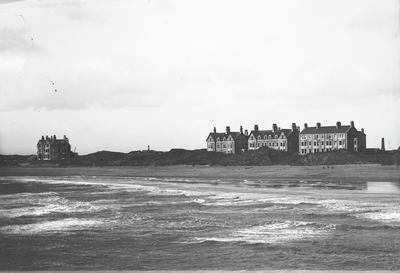 Beach and "Porritt" houses, North Promenade, St Annes on Sea