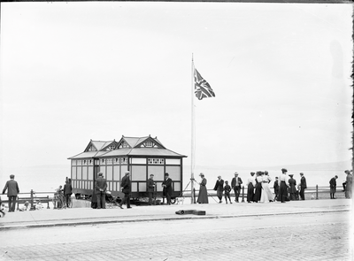 Bathing Cabins on the Promenade at Bare Pool, Morecambe