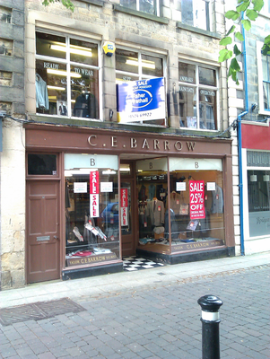 C E Barrow Tailors, New Street, Lancaster