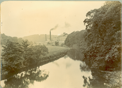 Low Moor Mill from Edisford Bridge, Clitheroe