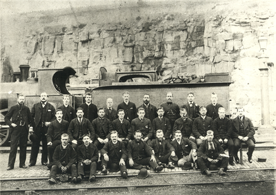 Railway Men, engine shed, Bacup