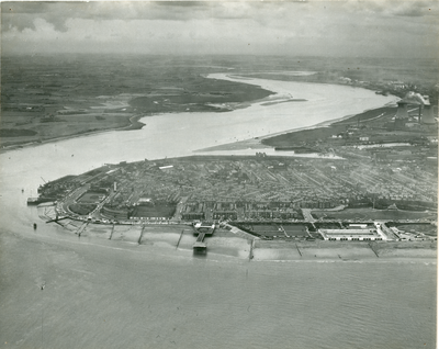 Aerial View: River Wyre & Fleetwood ~1963
