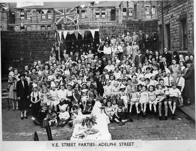 V.E. Day Street Party, Adelphi Street, Lancaster