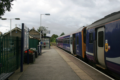 Train at Clitheroe Railway Station