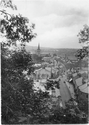 View of Castle Street and Church Street, Clitheroe