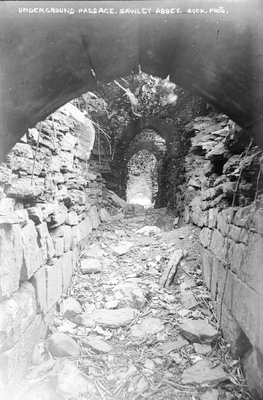 Underground passage, Sawley Abbey