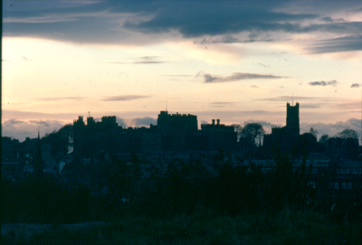 Lancaster skyline at sunset