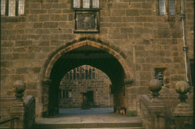 Hoghton Tower, entrance to inner courtyard. 