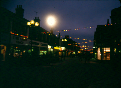 Veiw of Scotland Road, Nelson at night