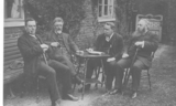 Burnley's Dan Irving, and H. M. Hyndman, Handforth Clarion Club 